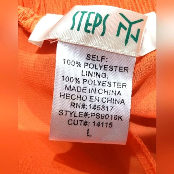 NEW- StepS NY. Two pieces tank top and wide pants Size L - Picture 5 of 7